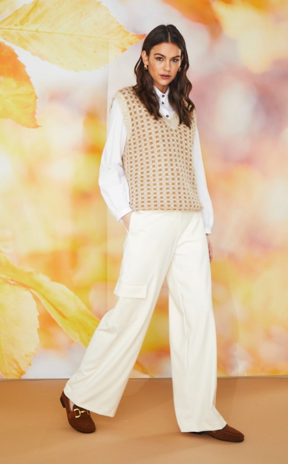 Pantalone cargo fluido