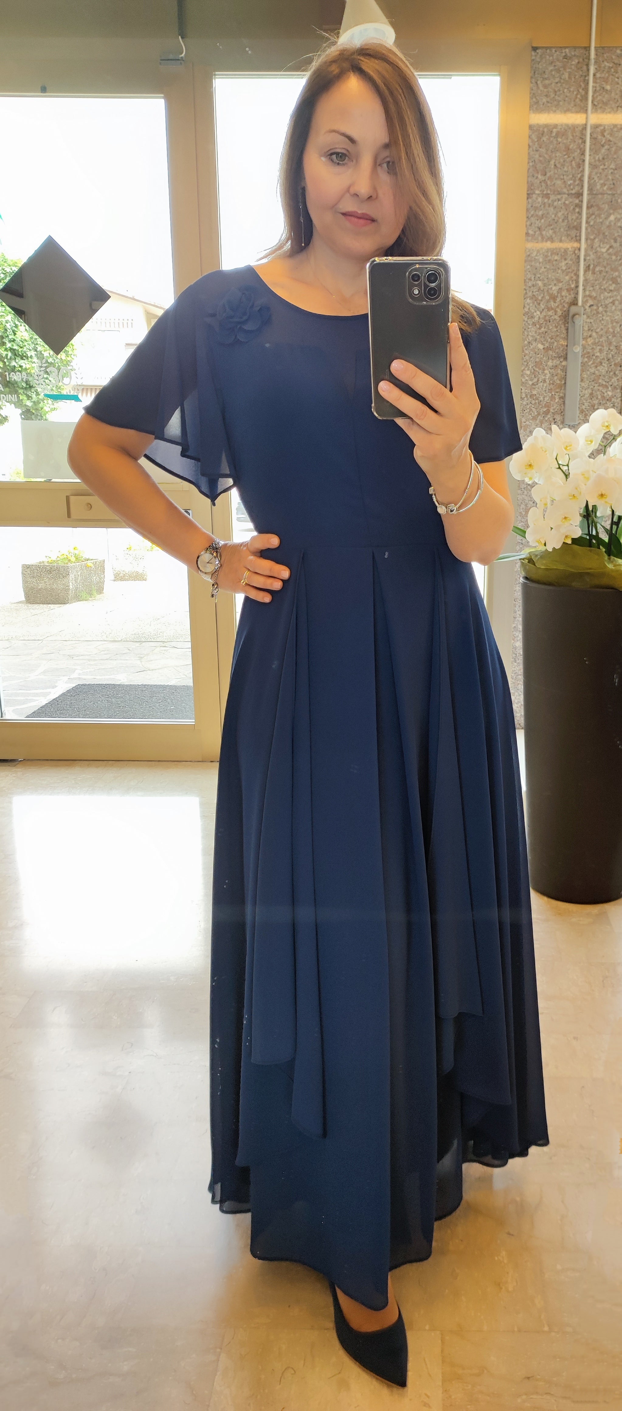 Abito lungo georgette