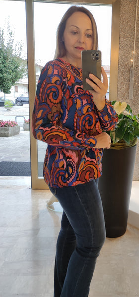 Blusa fantasia floreale