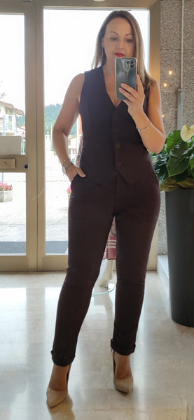 Pantalone con risvoltino