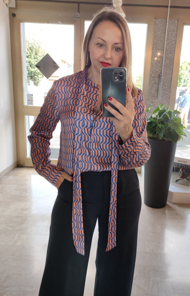 Camicia stampa geometrica