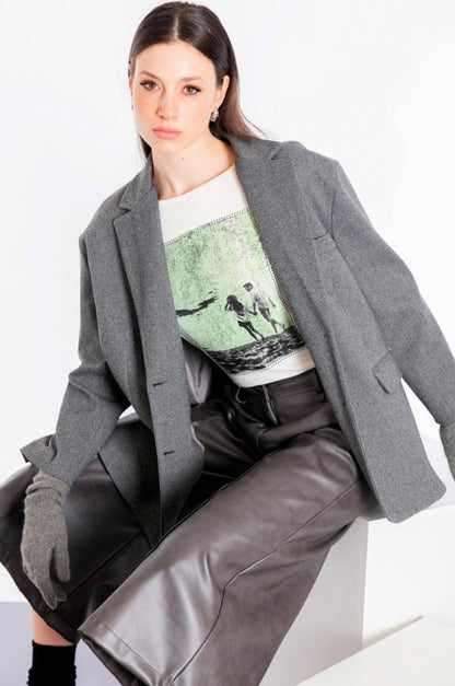 T.shirt stampa riquadro