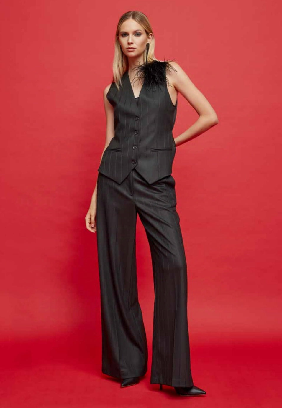 Completo flanella gessato