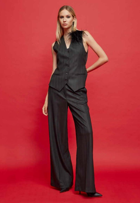 Completo flanella gessato