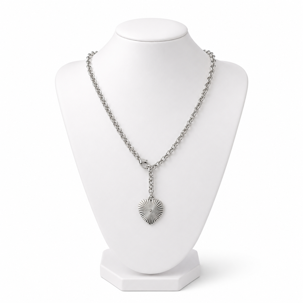 Collana catena cuore