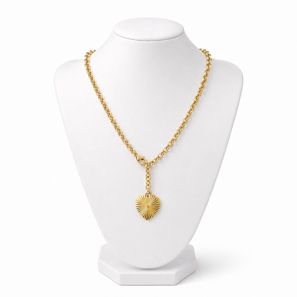 Collana catena cuore