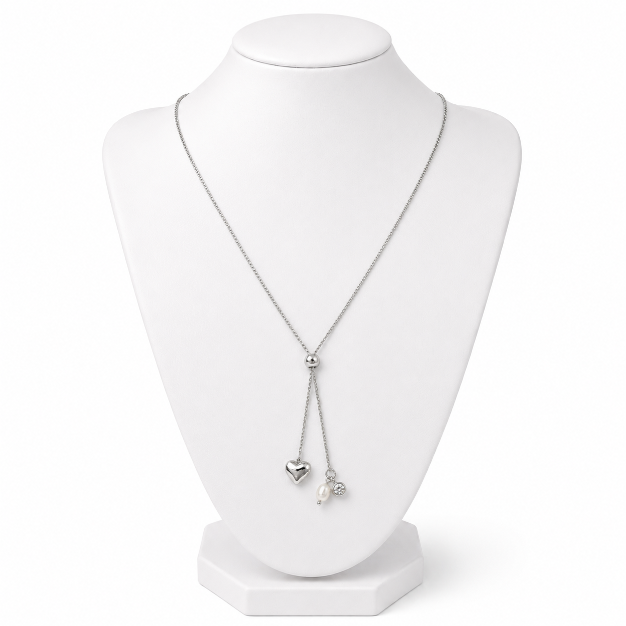 Collana cuore perla