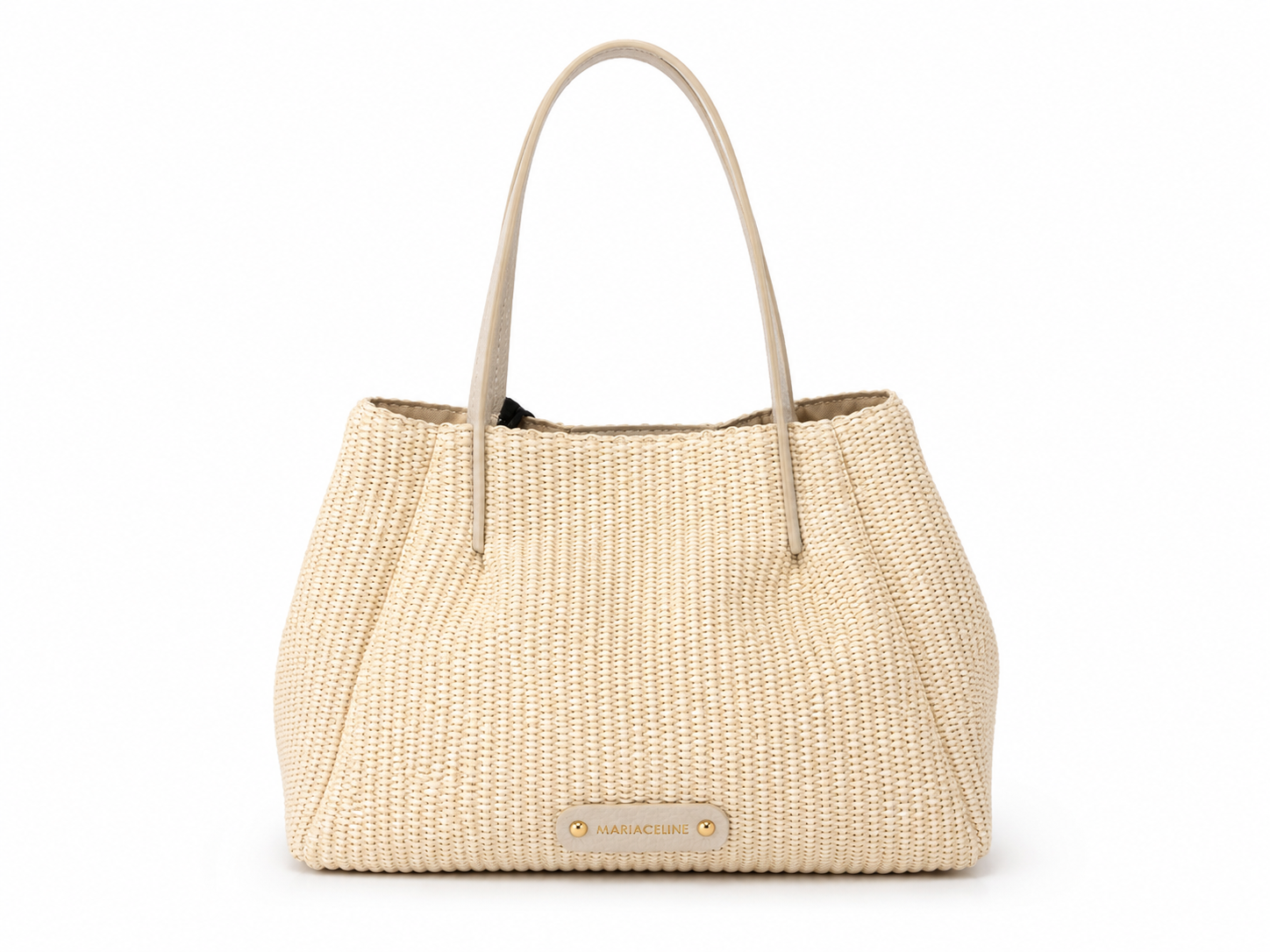 Tote bag rafia e pelle