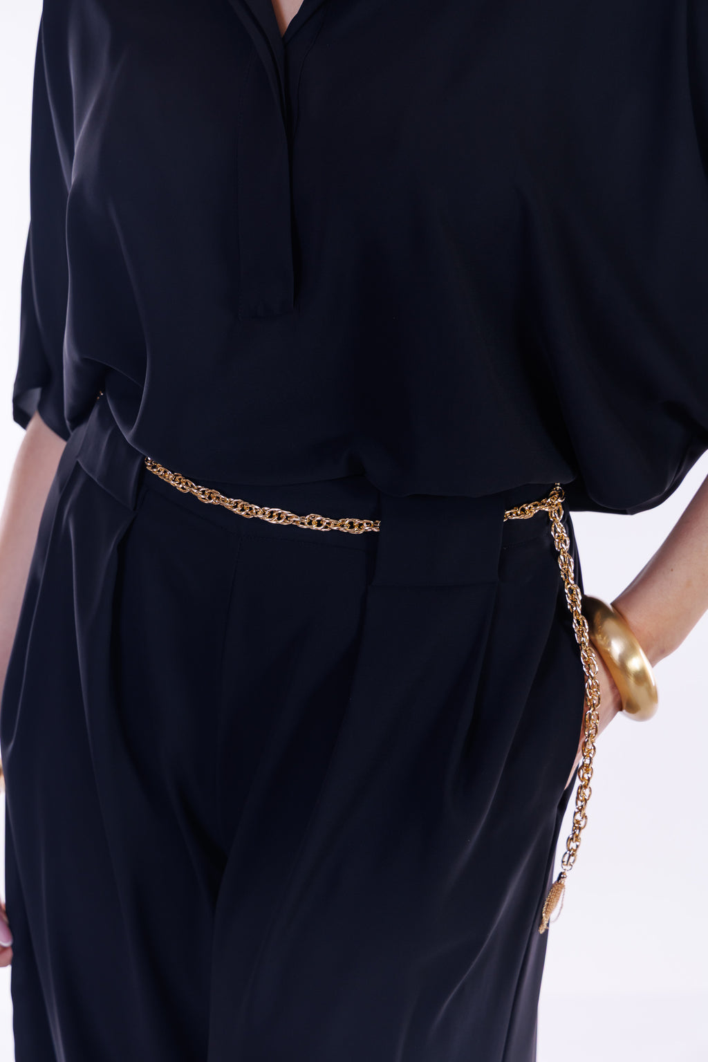 Pantalone palazzo fluido