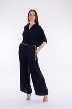 Pantalone palazzo fluido