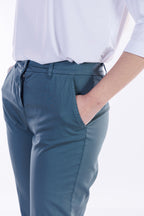 Pantalone slim cotone