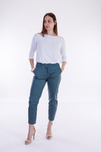 Pantalone slim cotone