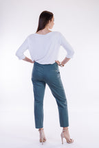 Pantalone slim cotone