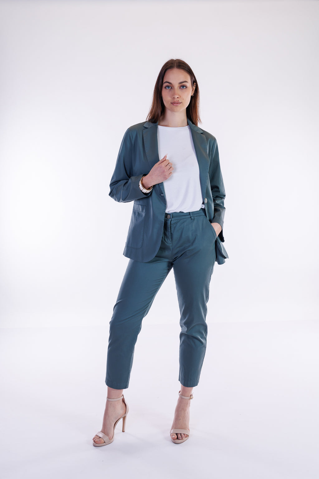 Pantalone slim cotone