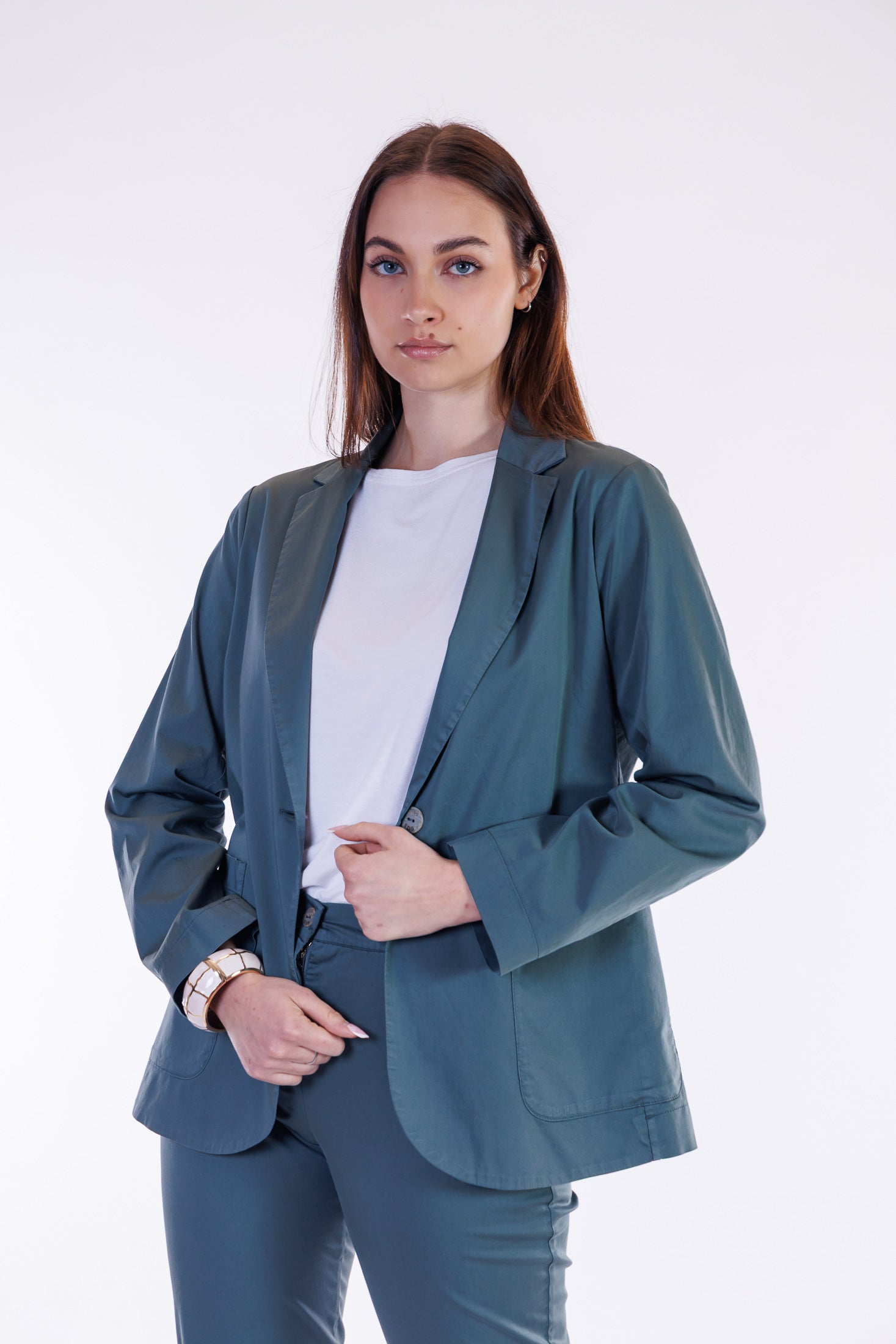 Giacca monopetto cotone