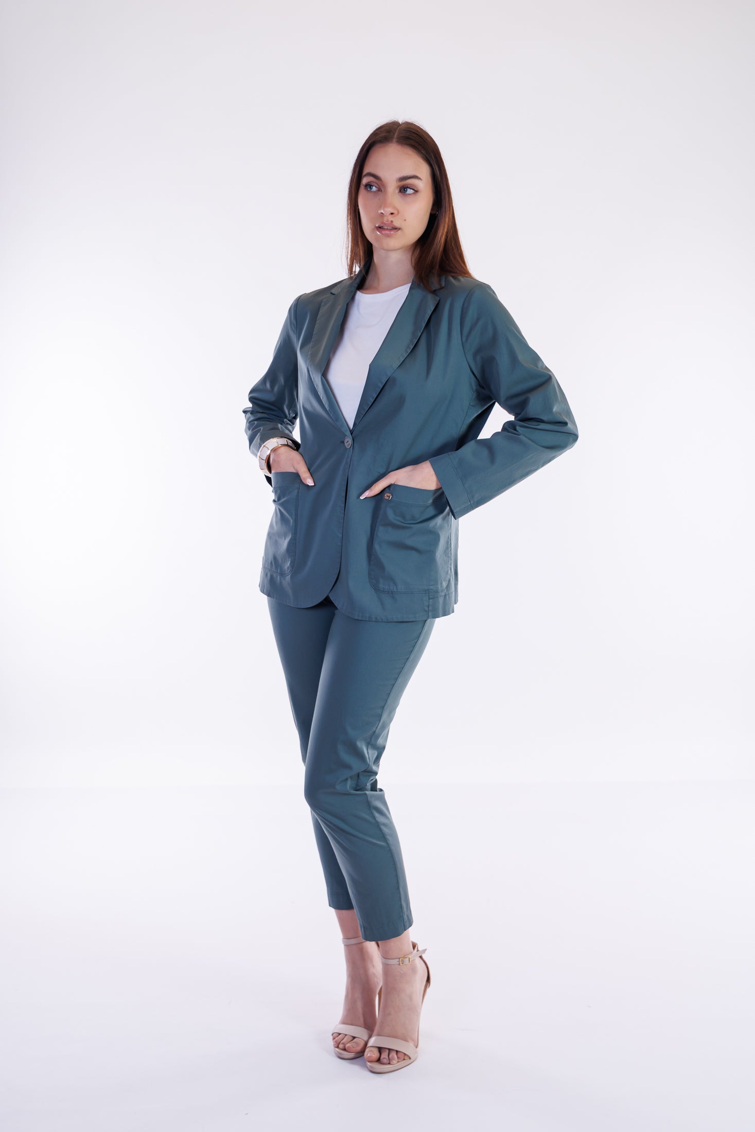 Giacca monopetto cotone