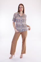 Camicia fantasia geometrica