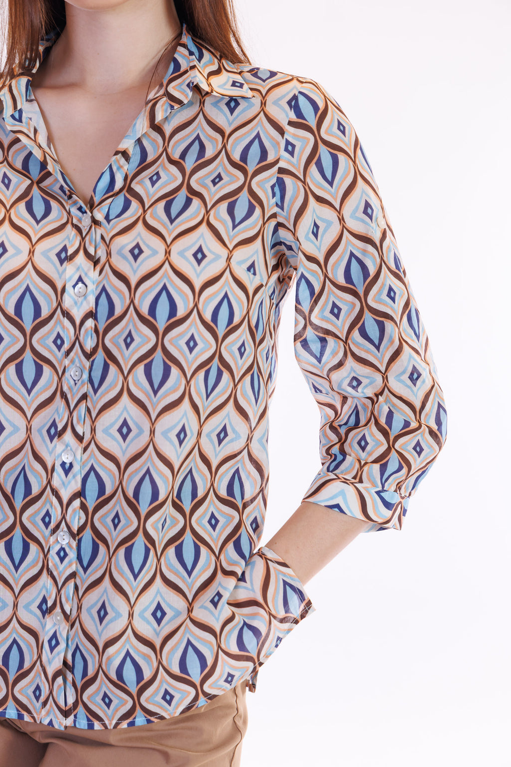 Camicia fantasia geometrica