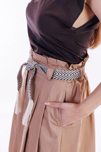 Gonna caramella con cintura