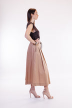 Gonna caramella con cintura