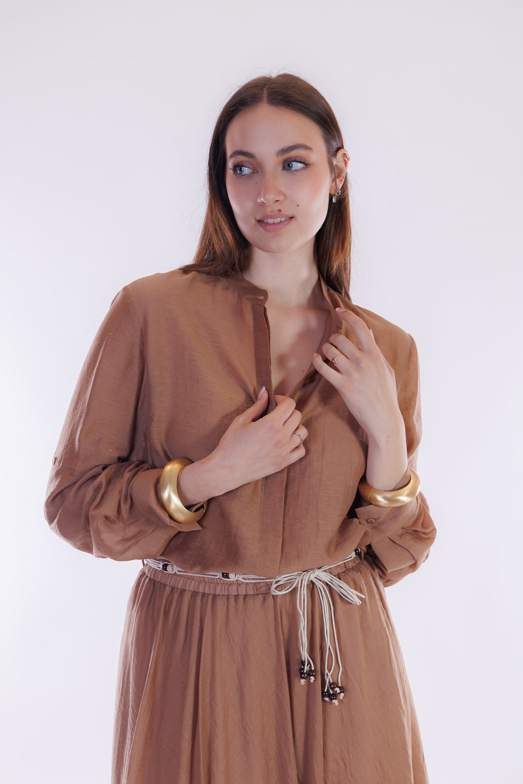 Camicia lino e lyocell