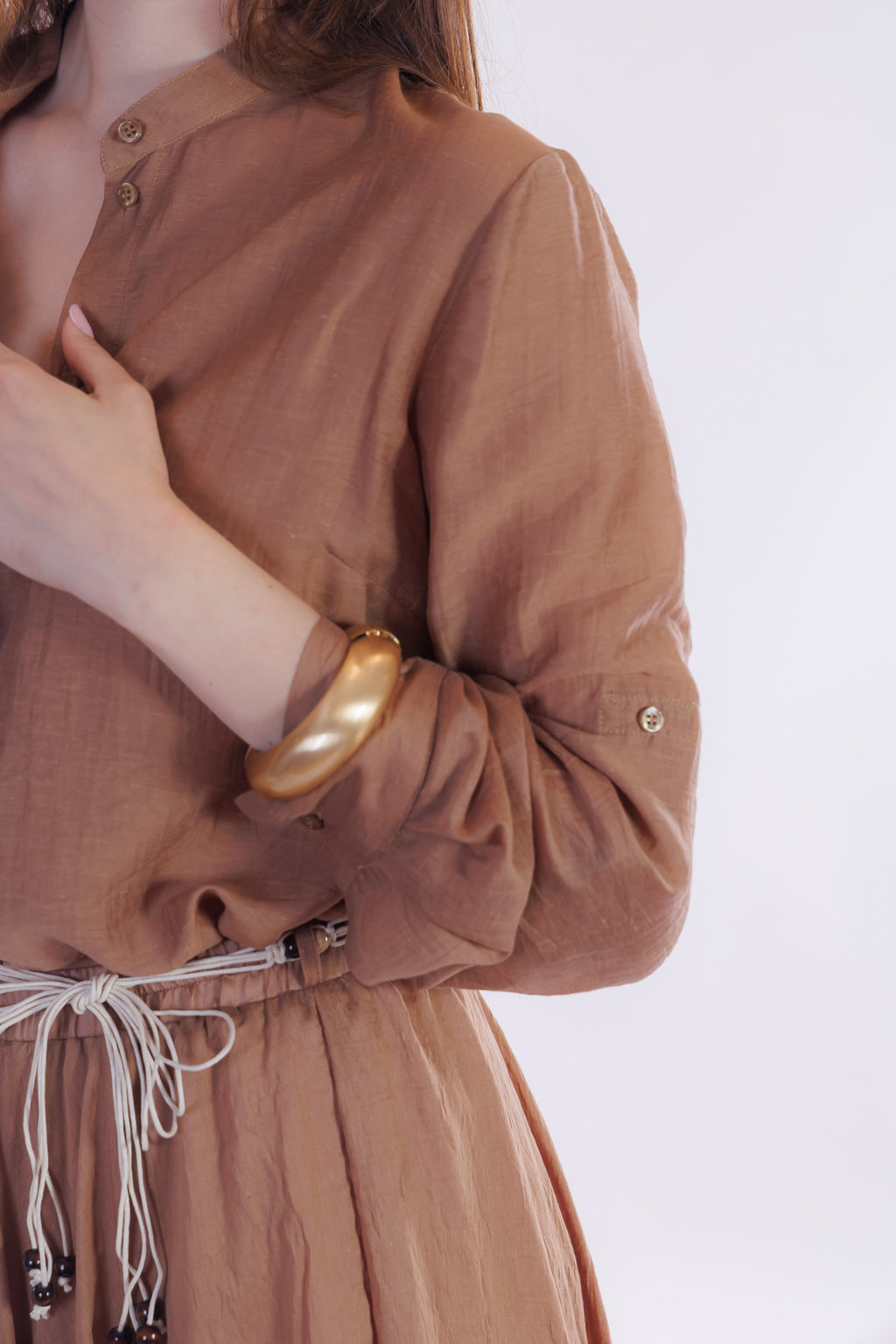 Camicia lino e lyocell