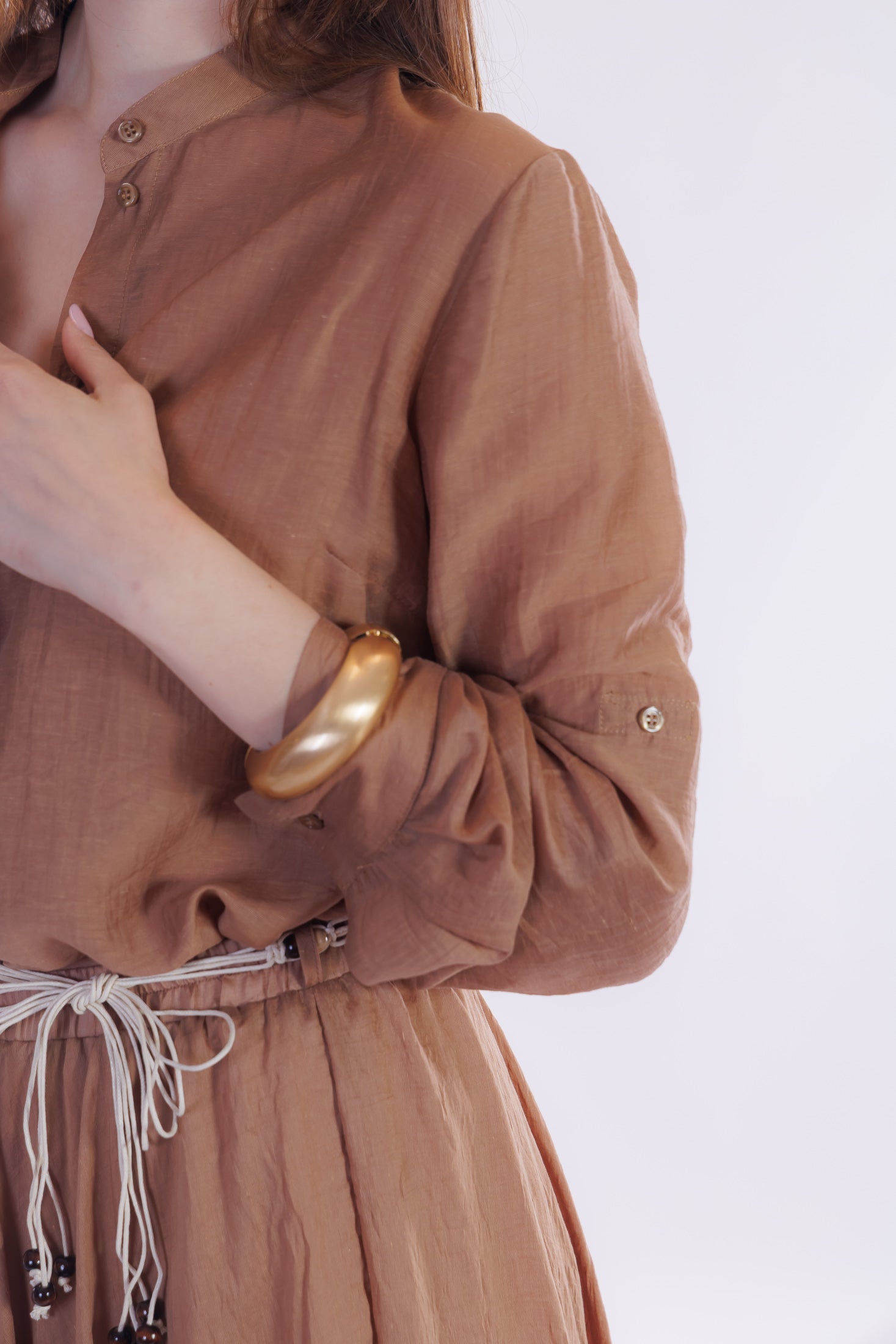 Camicia lino e lyocell