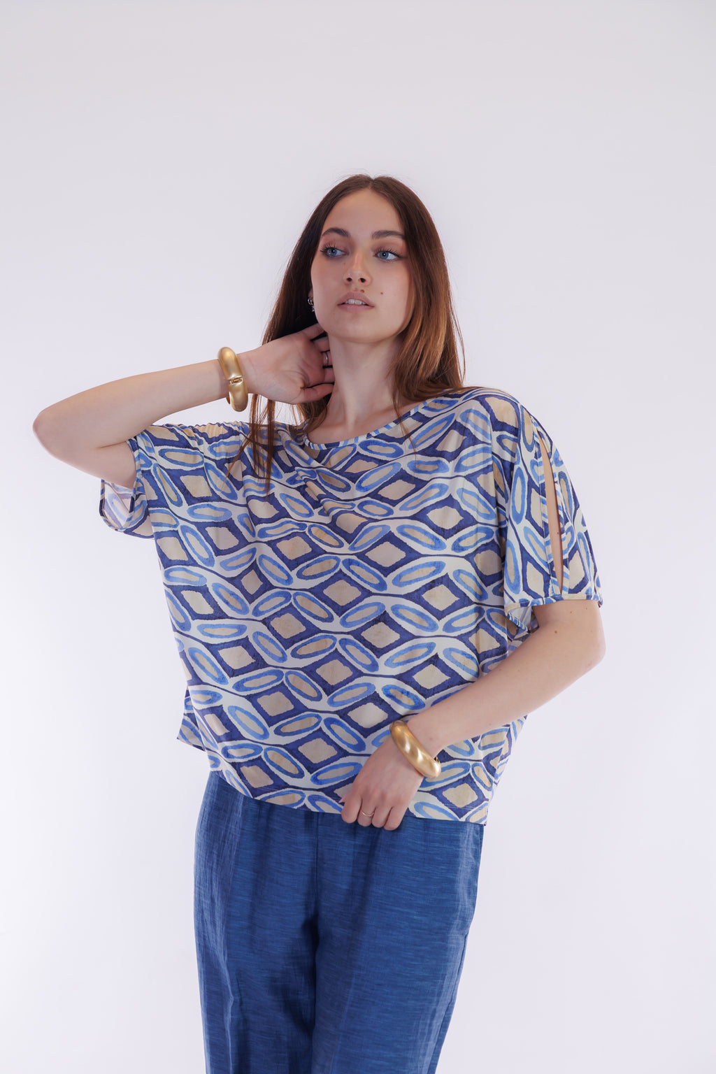 Maglia kimono fantasia