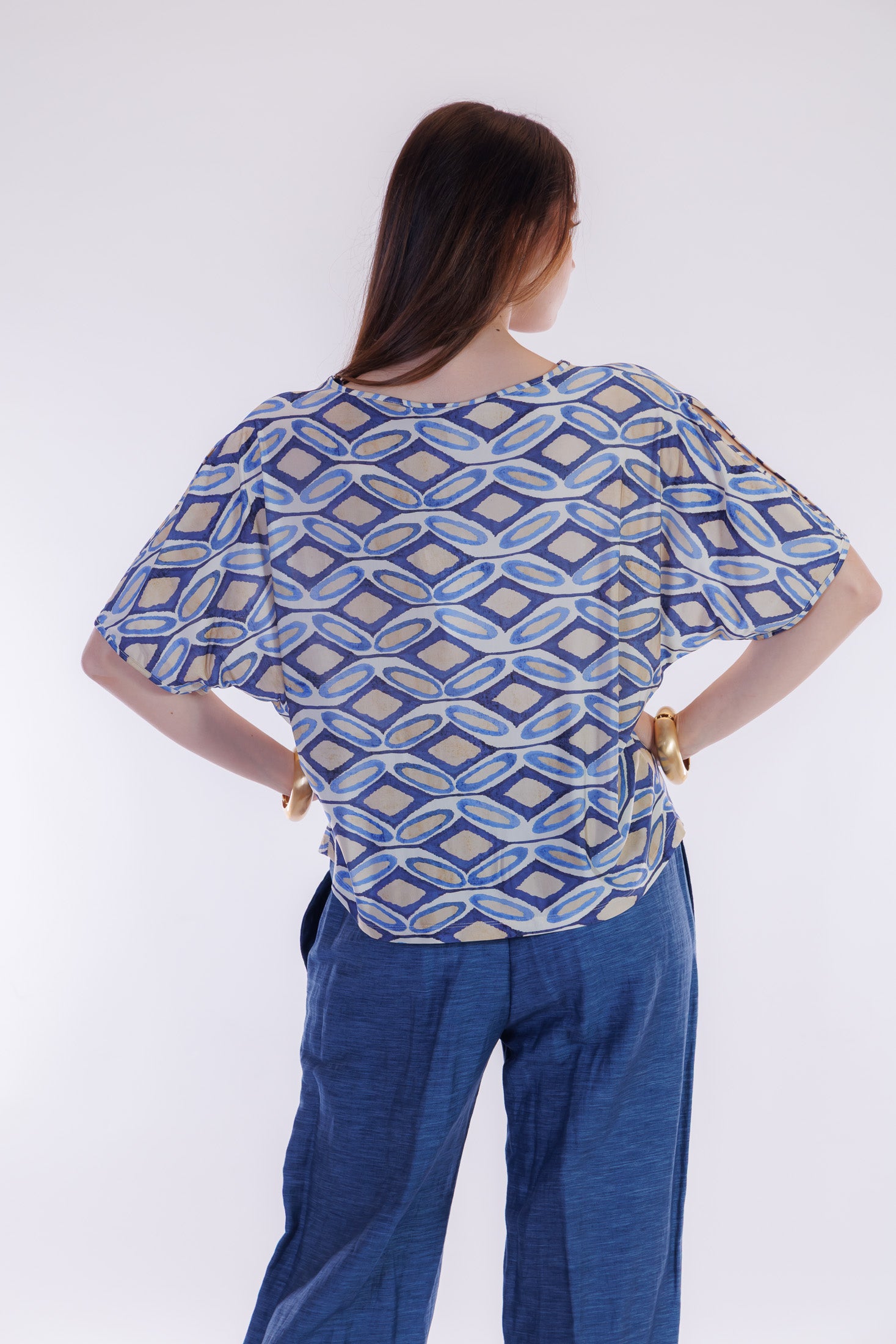 Maglia kimono fantasia