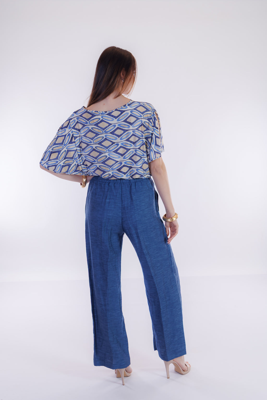 Pantalone ampio m. lino