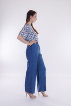 Pantalone ampio m. lino
