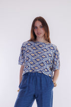 Pantalone ampio m. lino