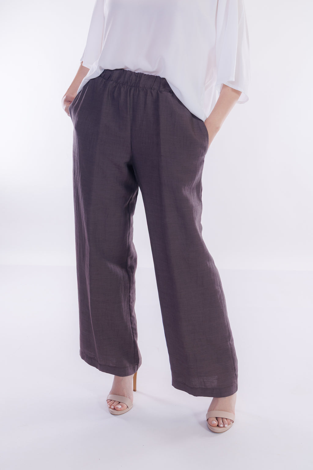 Pantalone ampio m. lino