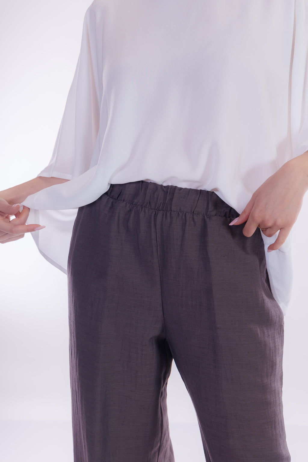 Pantalone ampio m. lino
