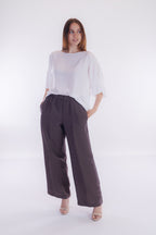Pantalone ampio m. lino
