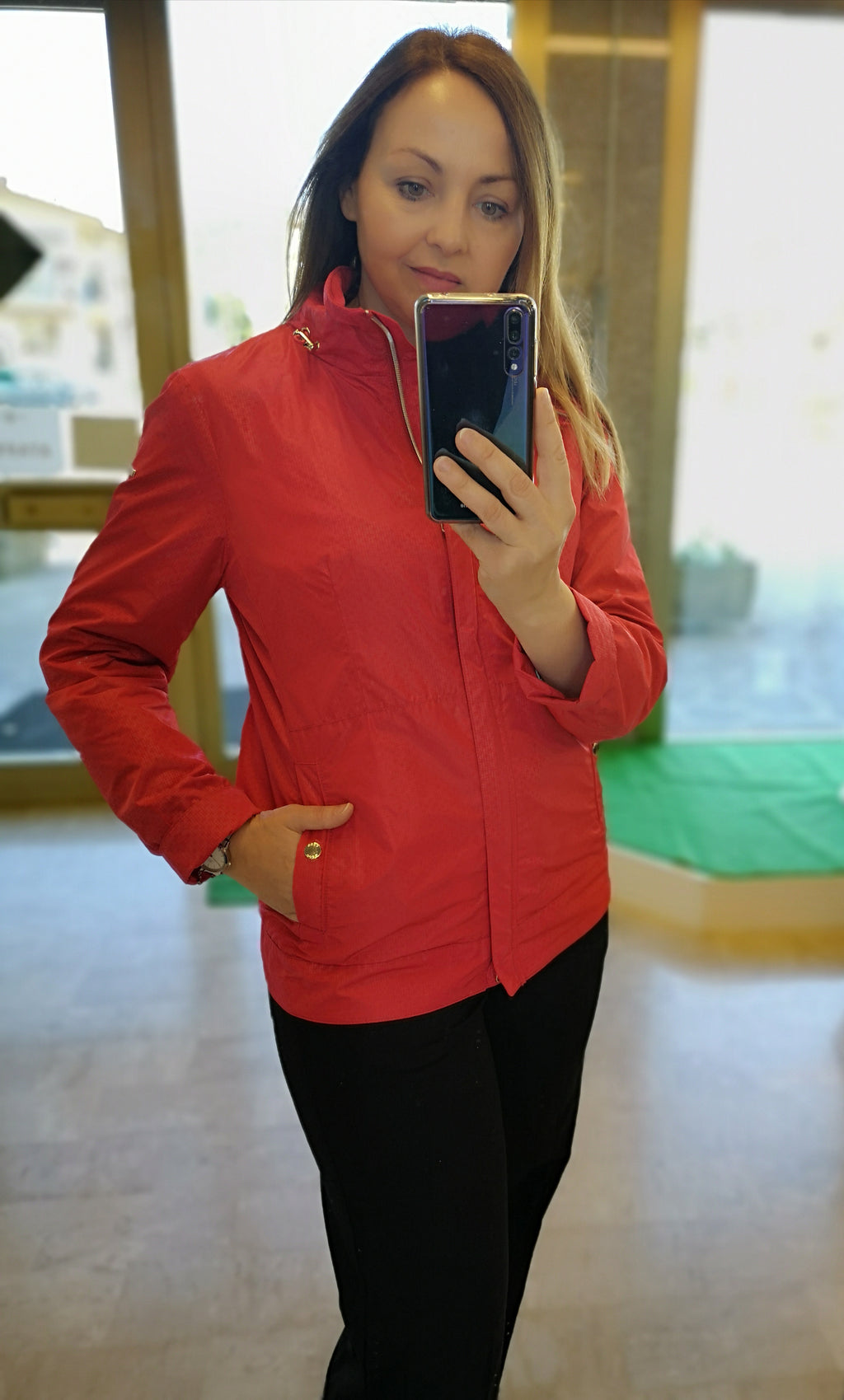 Caban tessuto operato